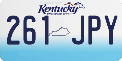 KY license plate 261JPY