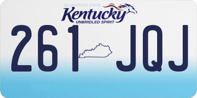 KY license plate 261JQJ