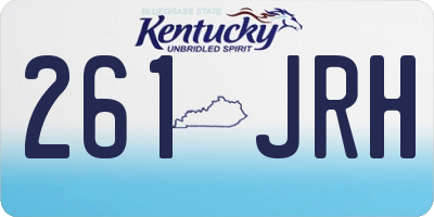 KY license plate 261JRH