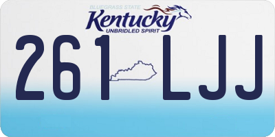 KY license plate 261LJJ