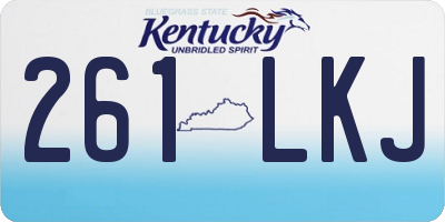 KY license plate 261LKJ