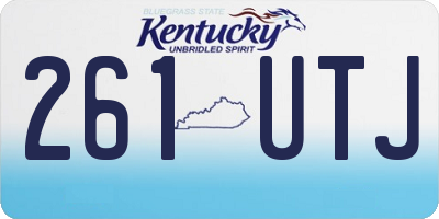 KY license plate 261UTJ