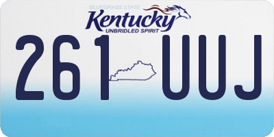 KY license plate 261UUJ
