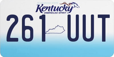 KY license plate 261UUT