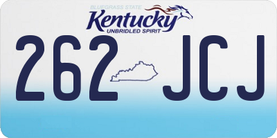 KY license plate 262JCJ