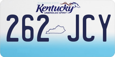KY license plate 262JCY