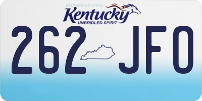 KY license plate 262JFO