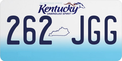 KY license plate 262JGG