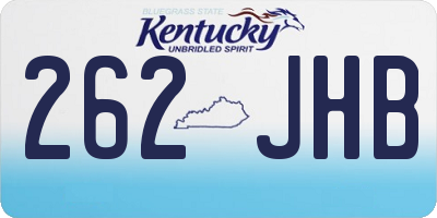 KY license plate 262JHB