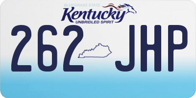 KY license plate 262JHP