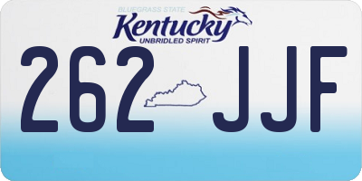 KY license plate 262JJF