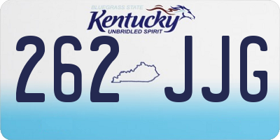 KY license plate 262JJG