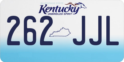 KY license plate 262JJL