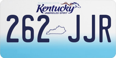 KY license plate 262JJR