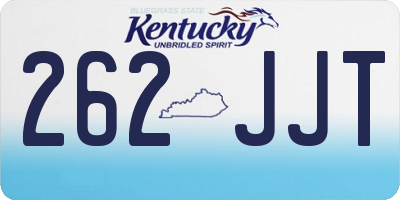 KY license plate 262JJT