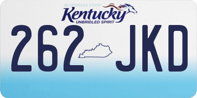 KY license plate 262JKD