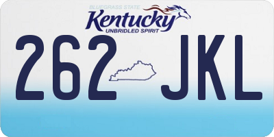 KY license plate 262JKL