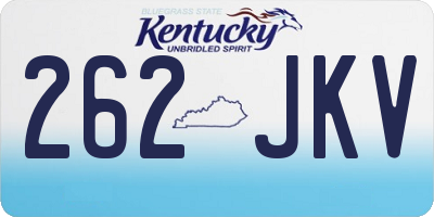 KY license plate 262JKV