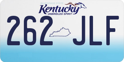 KY license plate 262JLF