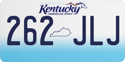 KY license plate 262JLJ