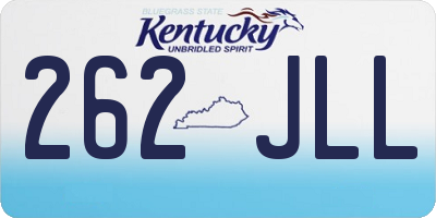 KY license plate 262JLL