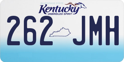 KY license plate 262JMH
