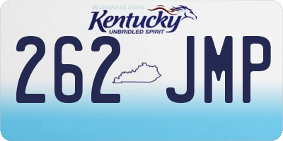 KY license plate 262JMP