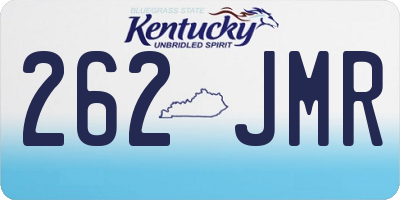 KY license plate 262JMR