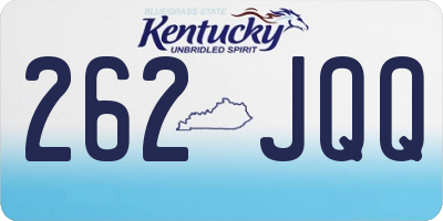 KY license plate 262JQQ