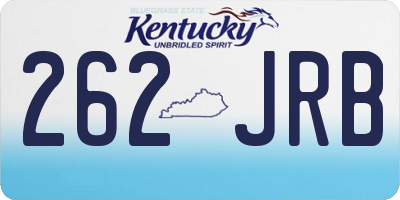 KY license plate 262JRB