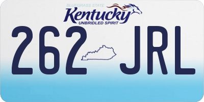 KY license plate 262JRL