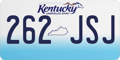 KY license plate 262JSJ