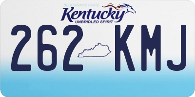 KY license plate 262KMJ