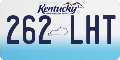 KY license plate 262LHT