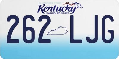 KY license plate 262LJG