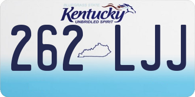 KY license plate 262LJJ