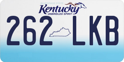 KY license plate 262LKB