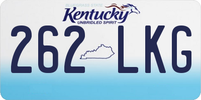 KY license plate 262LKG