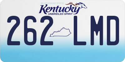 KY license plate 262LMD