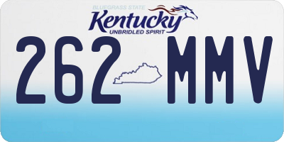 KY license plate 262MMV