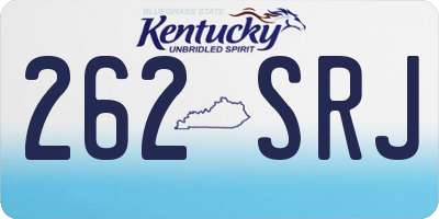 KY license plate 262SRJ