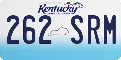 KY license plate 262SRM