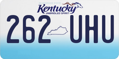 KY license plate 262UHU
