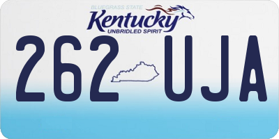 KY license plate 262UJA