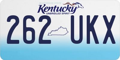 KY license plate 262UKX
