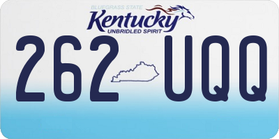 KY license plate 262UQQ