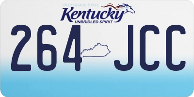 KY license plate 264JCC