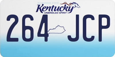 KY license plate 264JCP