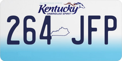 KY license plate 264JFP