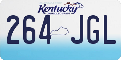 KY license plate 264JGL